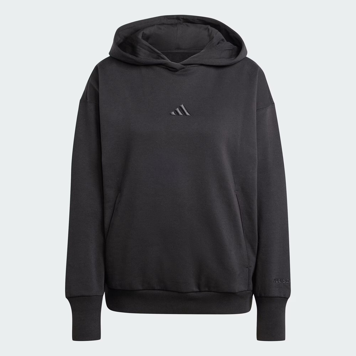 Свободная флисовая толстовка ALL SZN Adidas, цвет Black — фото 4