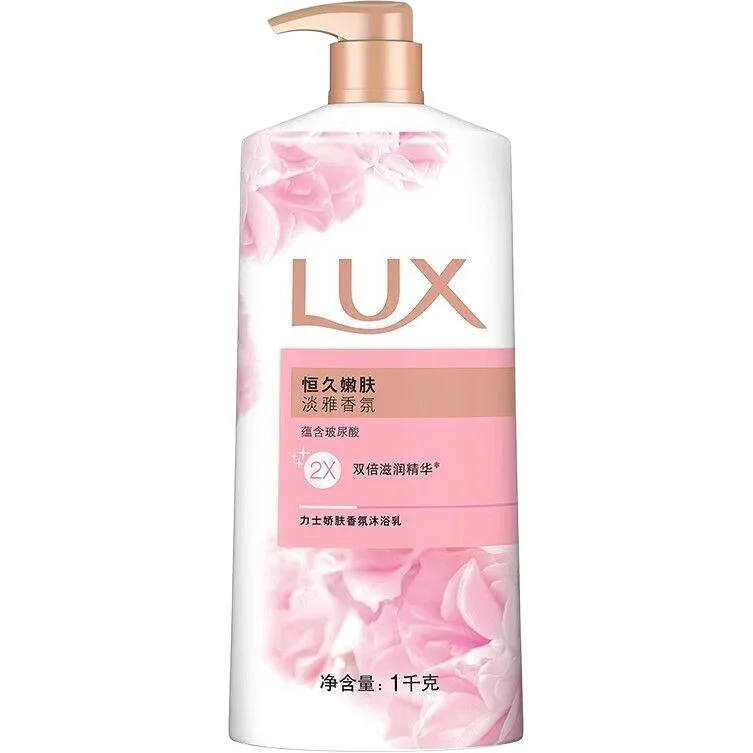 LUX Гель для душа Lotus Skin успокаивающий ароматный увлажняющий очищающий попурри 600г/720мл/720мл*2/1000г/1000г*2, Long-Lasting Soft Skin 1000g