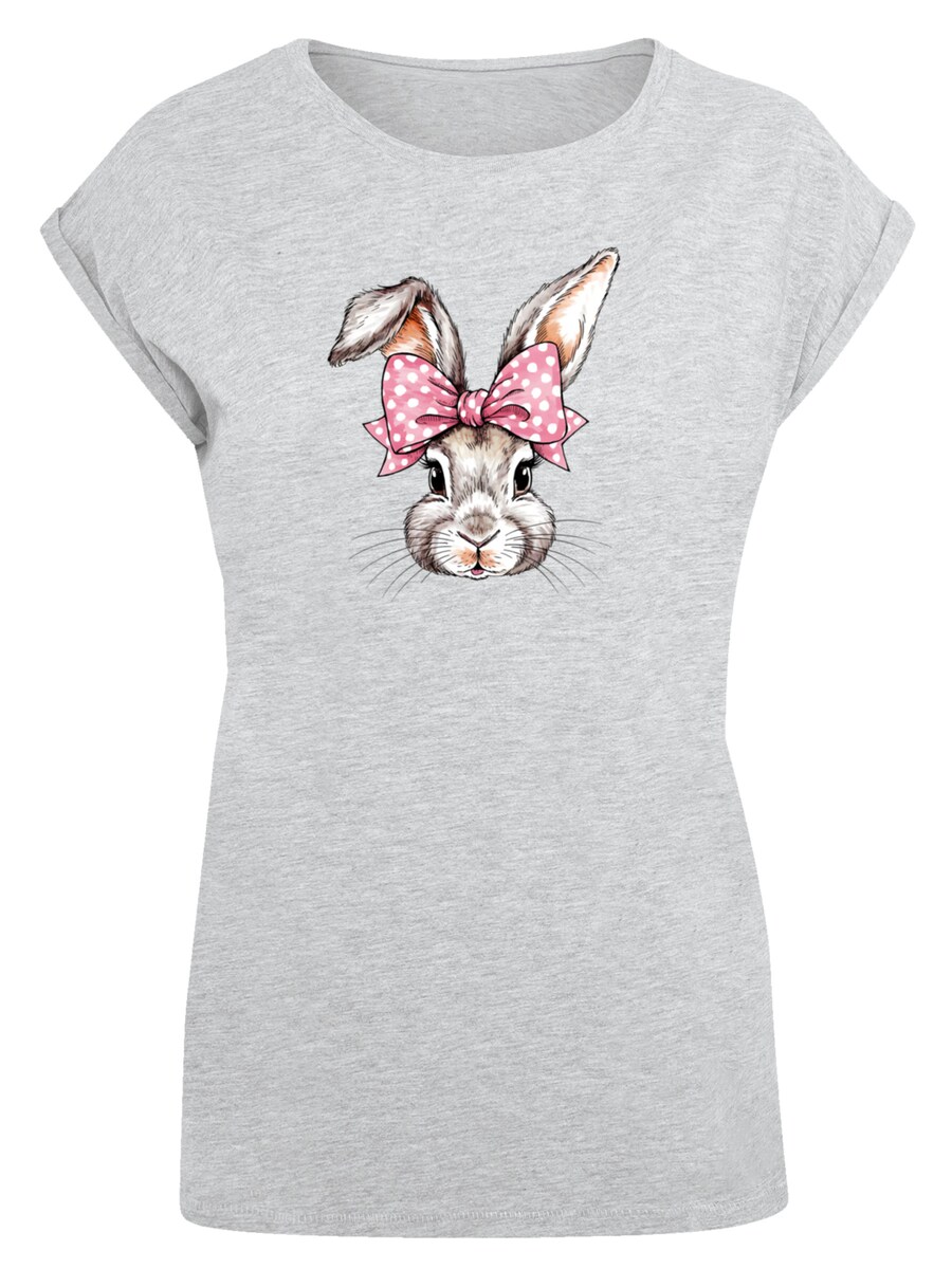 

Рубашка F4NT4STIC Niedlicher Hase mit Schleife, цвет Basalt grey/mottled grey