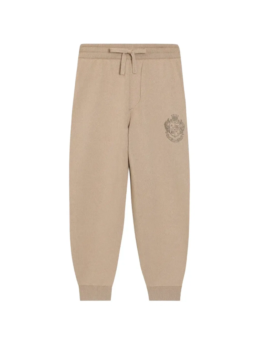Брюки из хлопка и кашемира Dolce & Gabbana Kids, бежевый