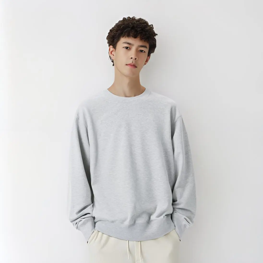 SS25 Толстовка Unisex Sky Gray UNIQLO, серый — фото 3