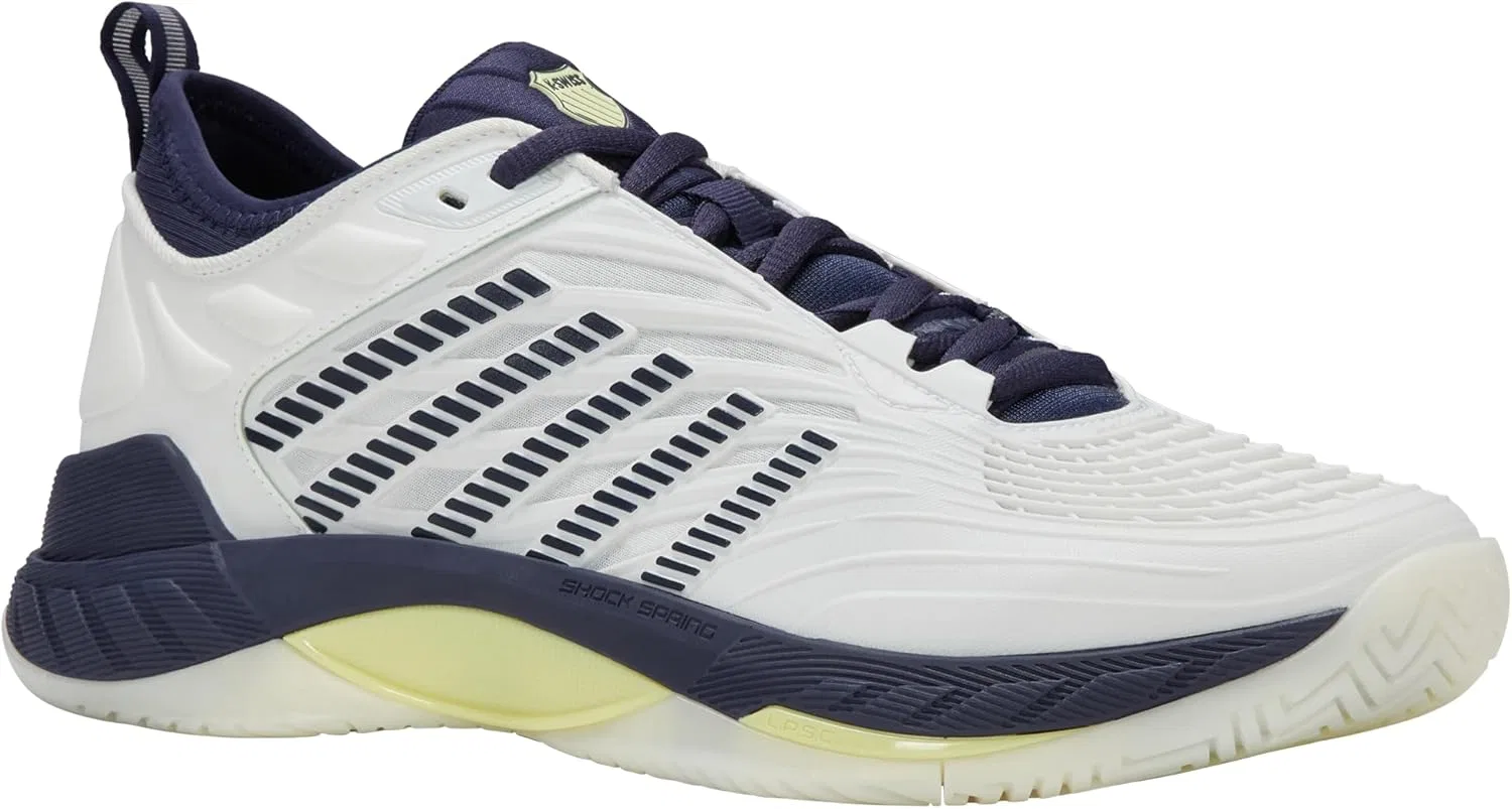 Кроссовки теннисные K-Swiss Hypercourt Supreme 2, Blanc De Blanc/Naval Academy/Luminary Green — фото 2