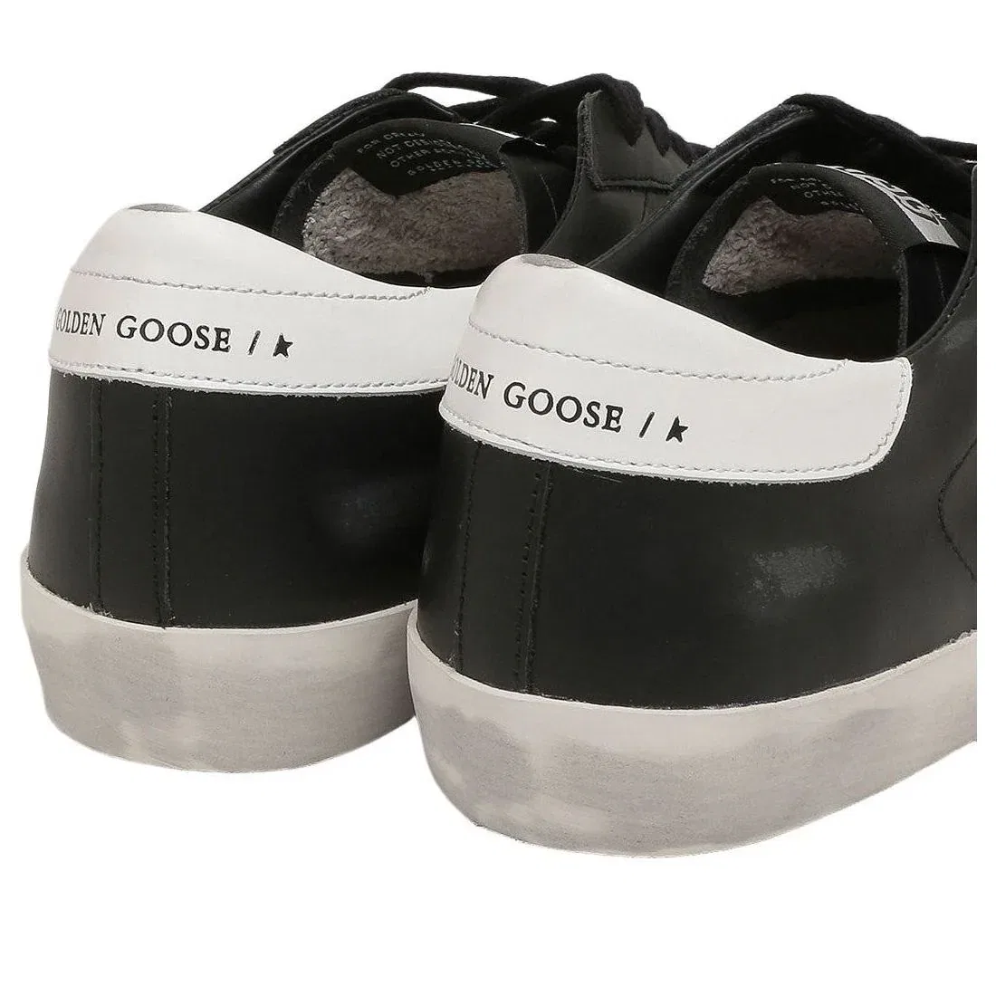 Кроссовки Golden Goose Super-Star 'Black White' GMF00101-F000321-80203, черный — фото 4