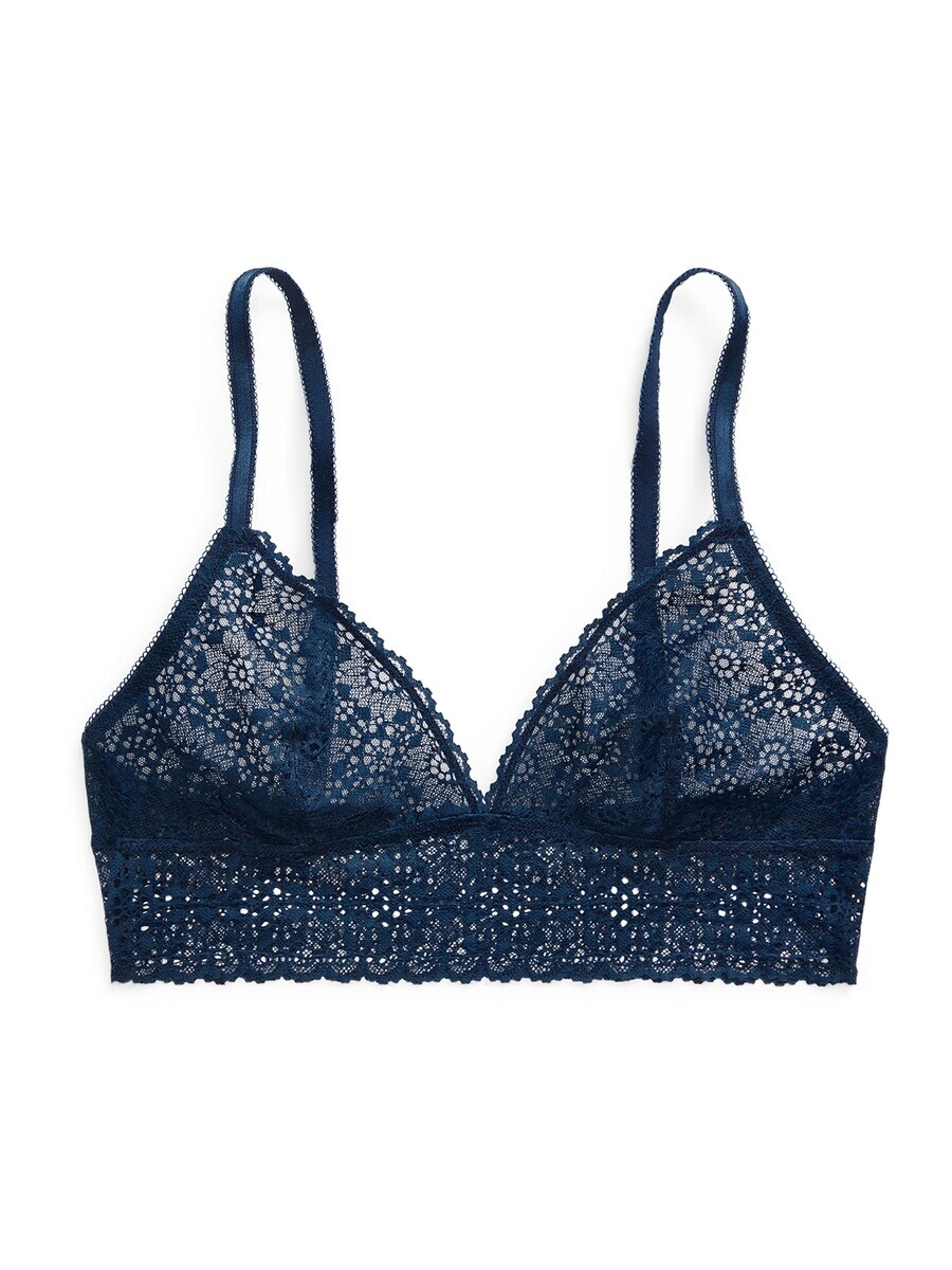 

Треугольный бюстгальтер Polo Ralph Lauren Triangle Bra Wireless Longline Bra, синий деним