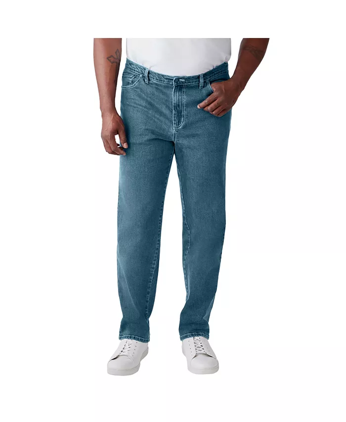 

Мужские джинсы Relaxed-Fit Stretch с пятью карманами от KingSize Liberty Blues, синий