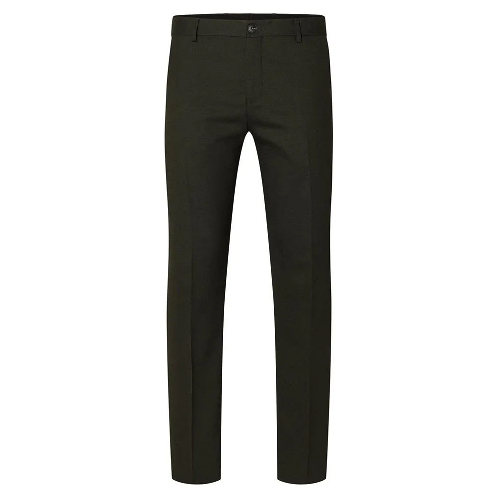 

Брюки Selected Neil Slim Fit dress, зеленый