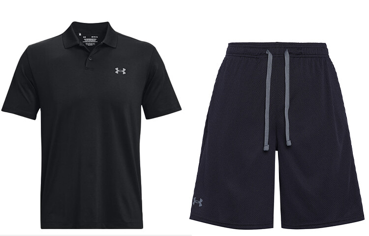 

Мужская повседневная спортивная одежда Under Armour, цвет Black and Black