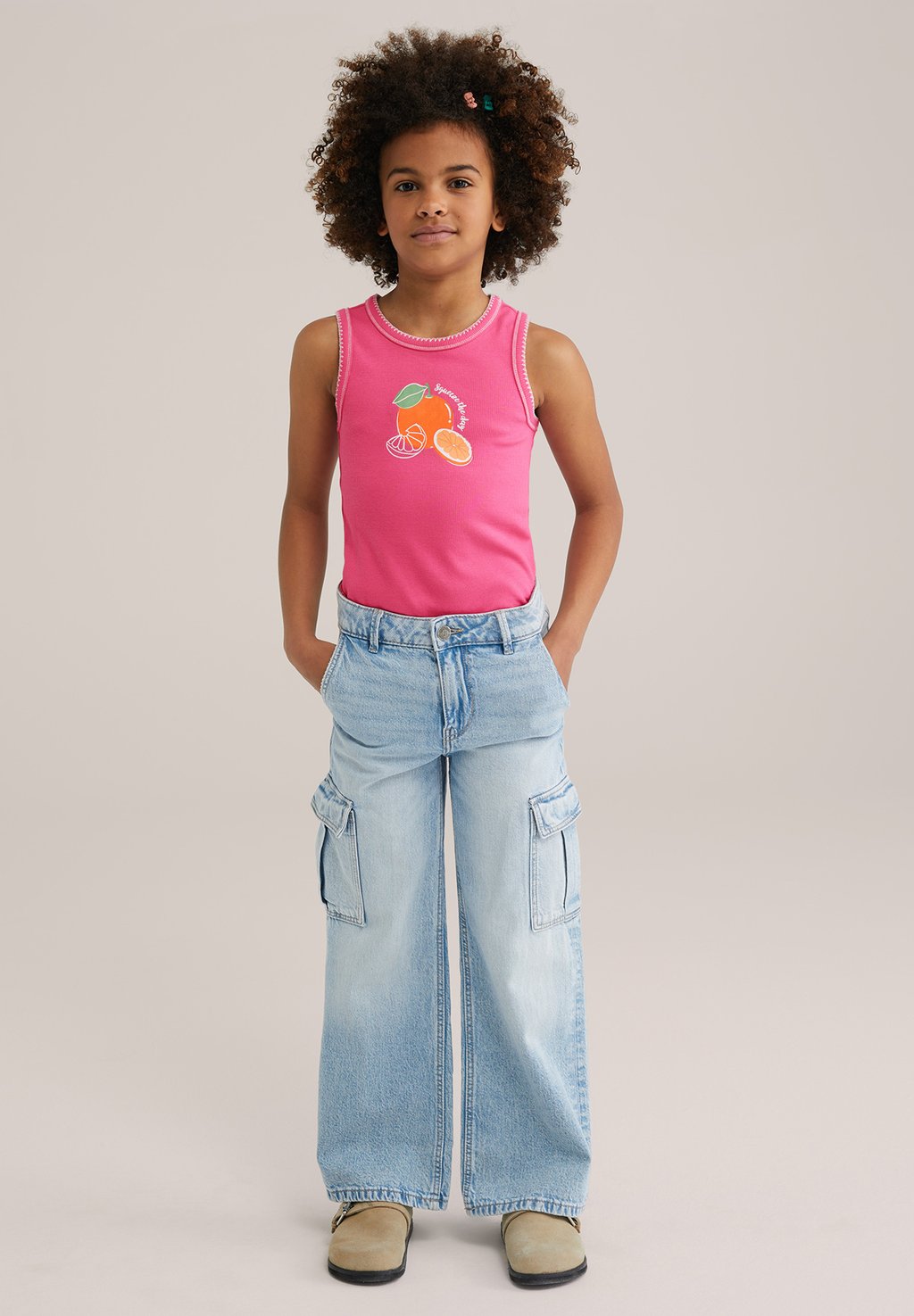 

Топ WE Fashion, ярко-розовый
