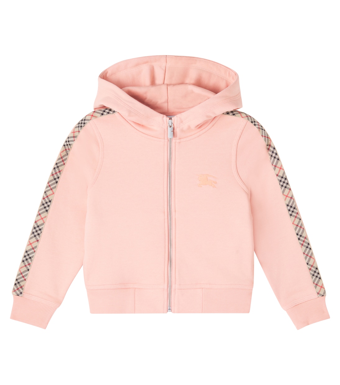 

Толстовка с капюшоном из хлопкового флиса в клетку Burberry Check Burberry Kids, Slipper