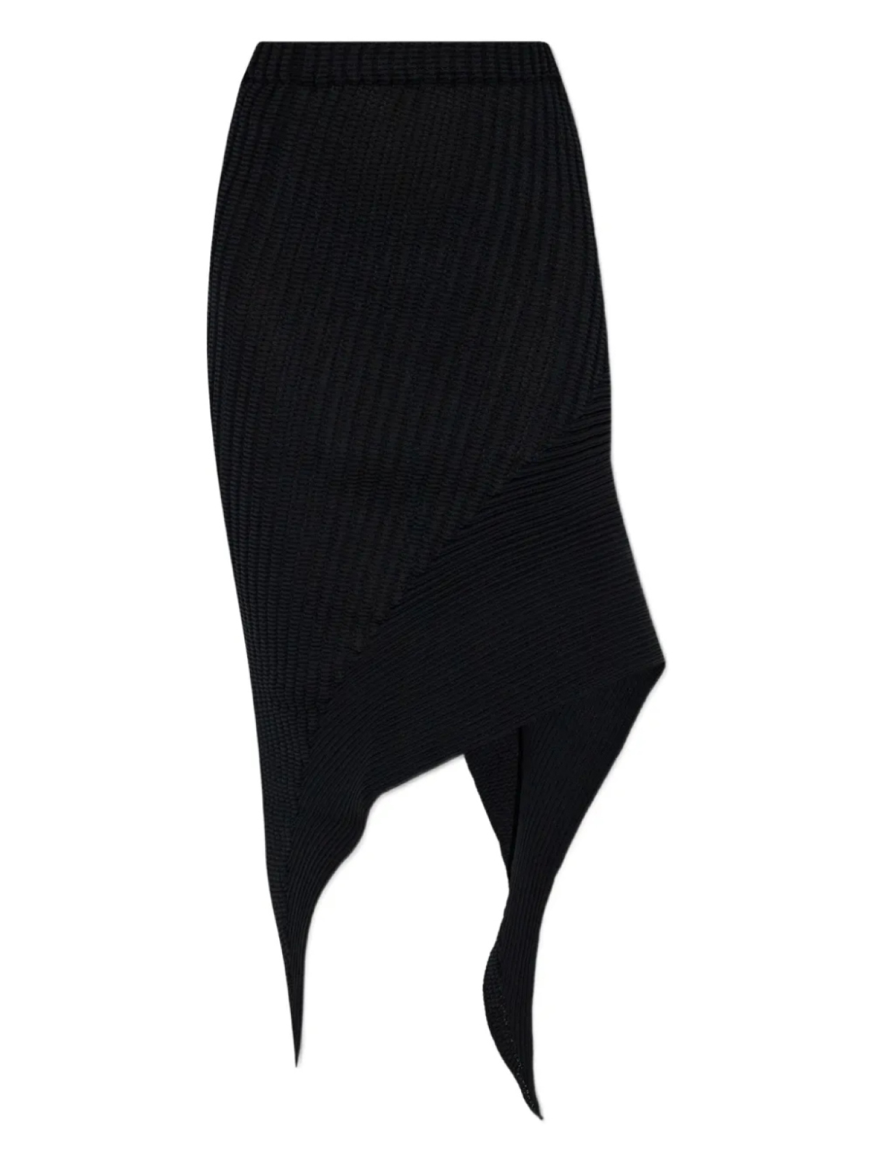 

Сдержанная асимметричная мини-юбка Issey Miyake, черный