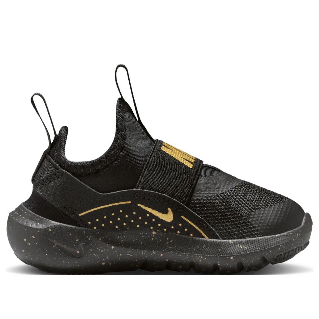 Кроссовки (TD) Nike Flex Runner 4 'Black Metallic Gold' — фото 2