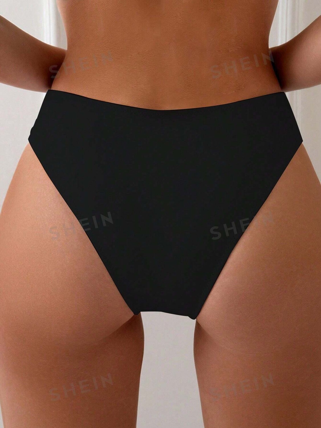 

Купальник Shein Swim Basics с вырезами, черный