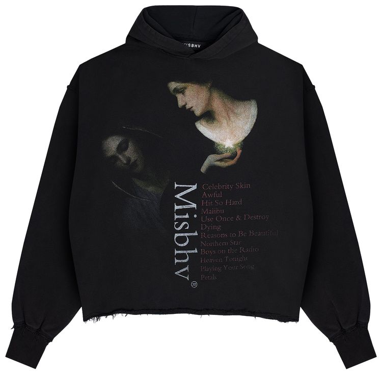 

Худи MISBHV Celebrity Skin Cropped Hoodie 'Washed Black', черный
