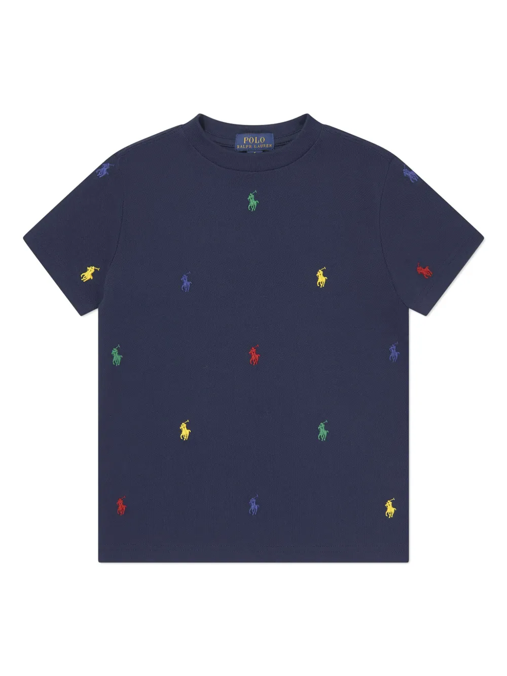 

Футболка с вышивкой Polo Pony POLO RALPH LAUREN KIDS, синий