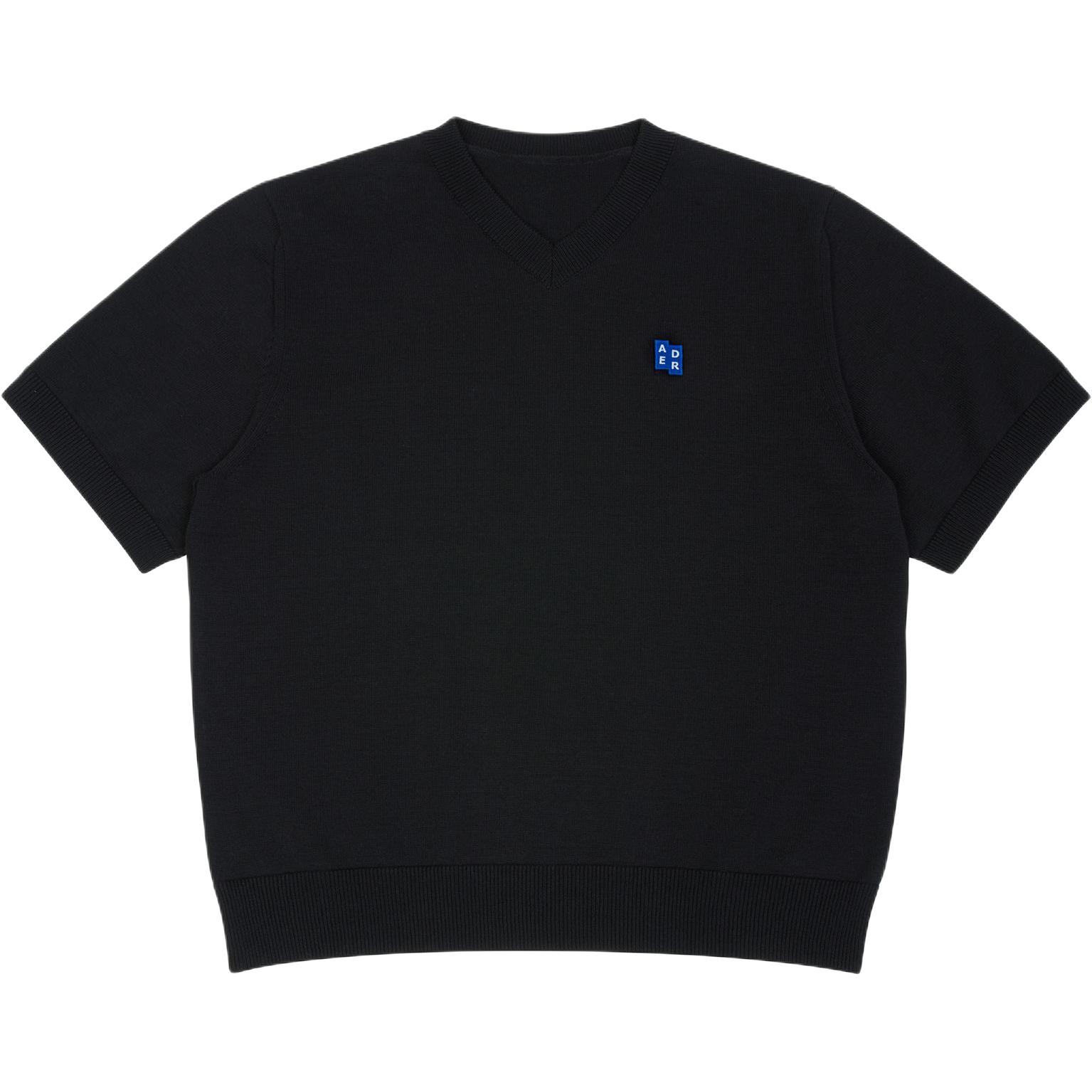 

Ader Error Трикотажное изделие унисекс, черный, V-образный вырез, средней плотности ткани, другое