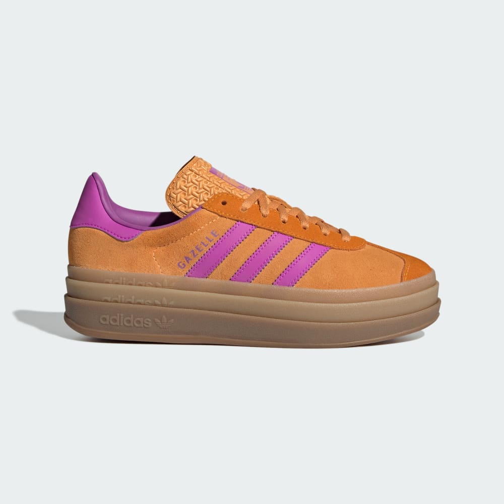 Кроссовки Adidas Gazelle Bold Shoes, цвет Flash Orange/Purple Burst/Crew Orange