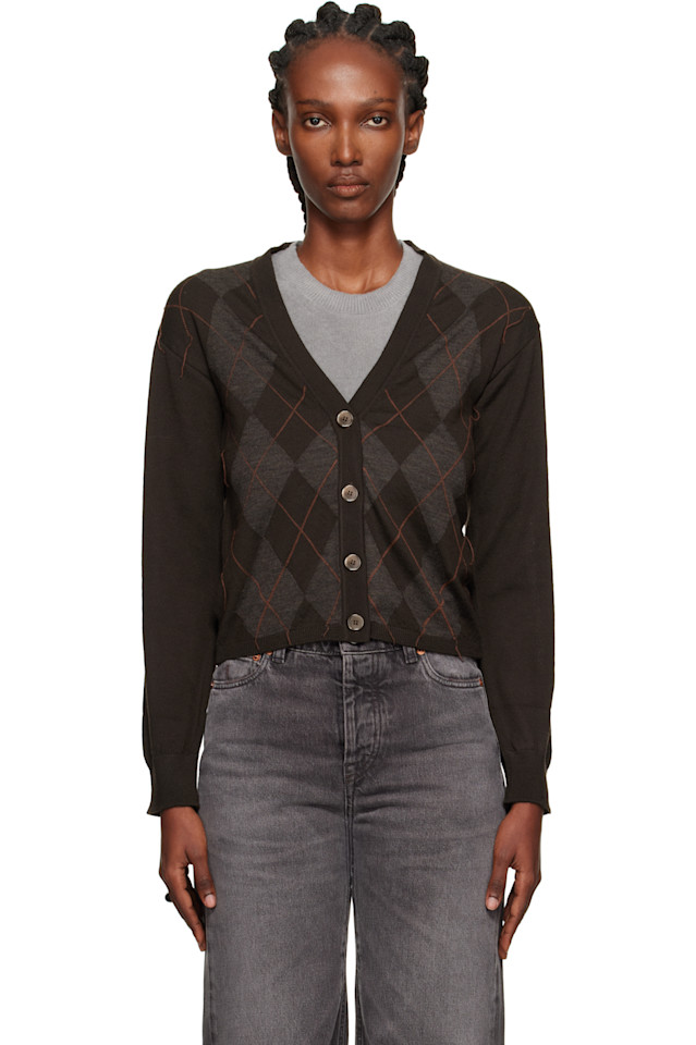 

Our Legacy Кардиган цвета коричневого плюща