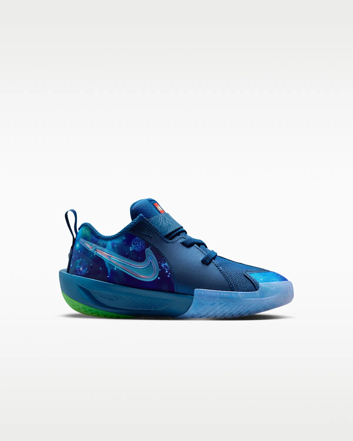 Детские кроссовки Nike G.T. Cut 3 x LEGO® Collection, Brave Blue/Green Strike/Pure Platinum/Chrome — фото 3