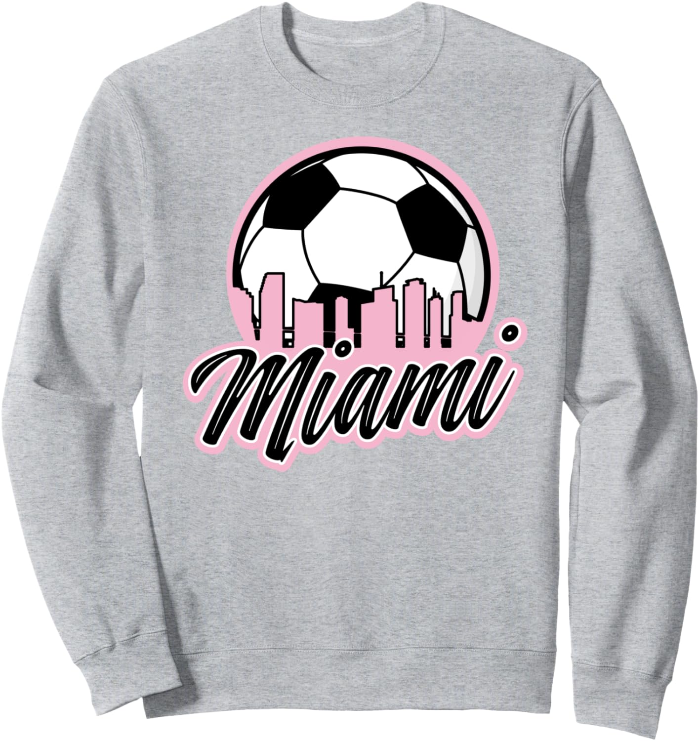 

Толстовка с символикой футбольного клуба «Майами» Soccer Fans Miami, серый