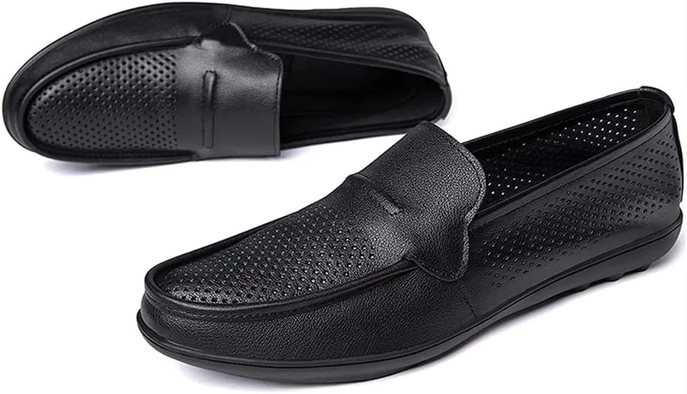 Лоферы кожаные Smoking Loafer, Black Hollow ZUZALA — фото 3