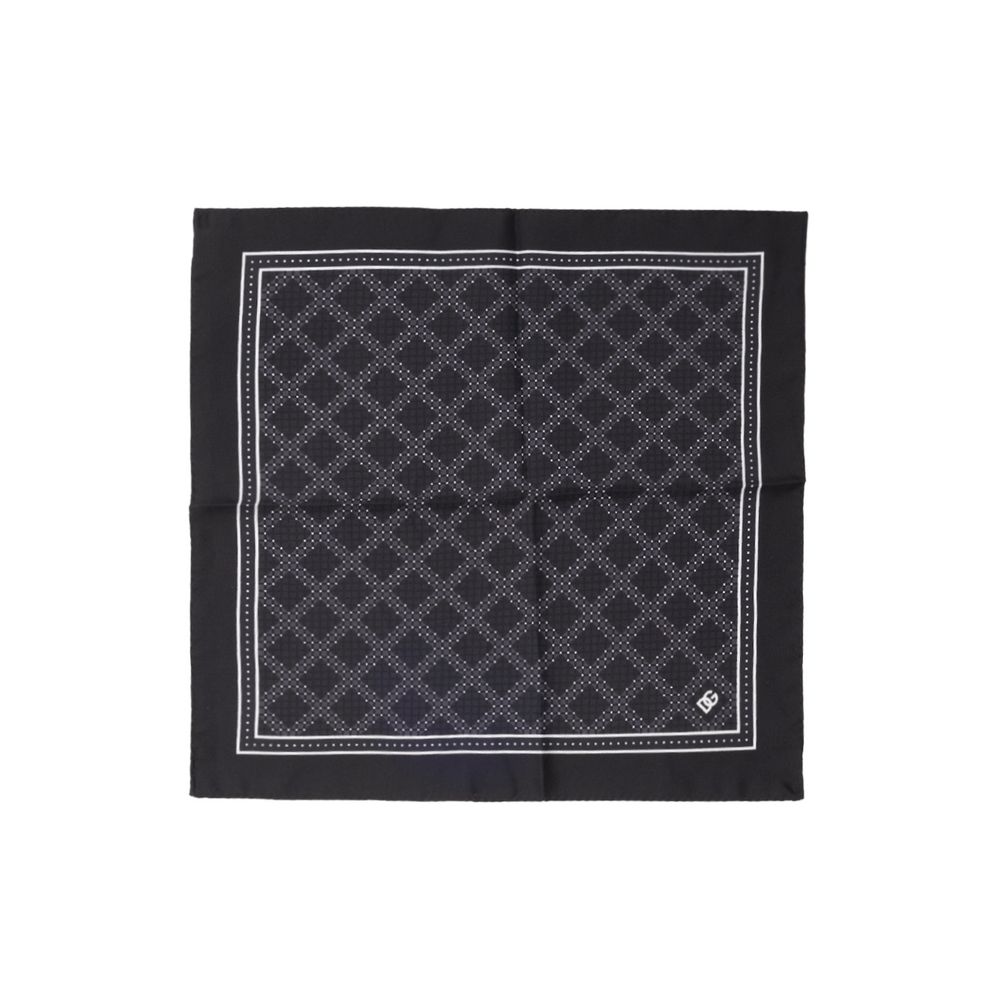 

Черный шелковый платок Dolce & Gabbana, Black