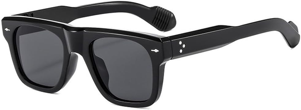 

Популярные солнцезащитные очки для женщин и мужчин в винтажном стиле с заклепками, панк-стиль, женские солнцезащитные очки с защитой от УФ-излучения UV400, модные мужские солнцезащитные очки TVTBBVV, Black