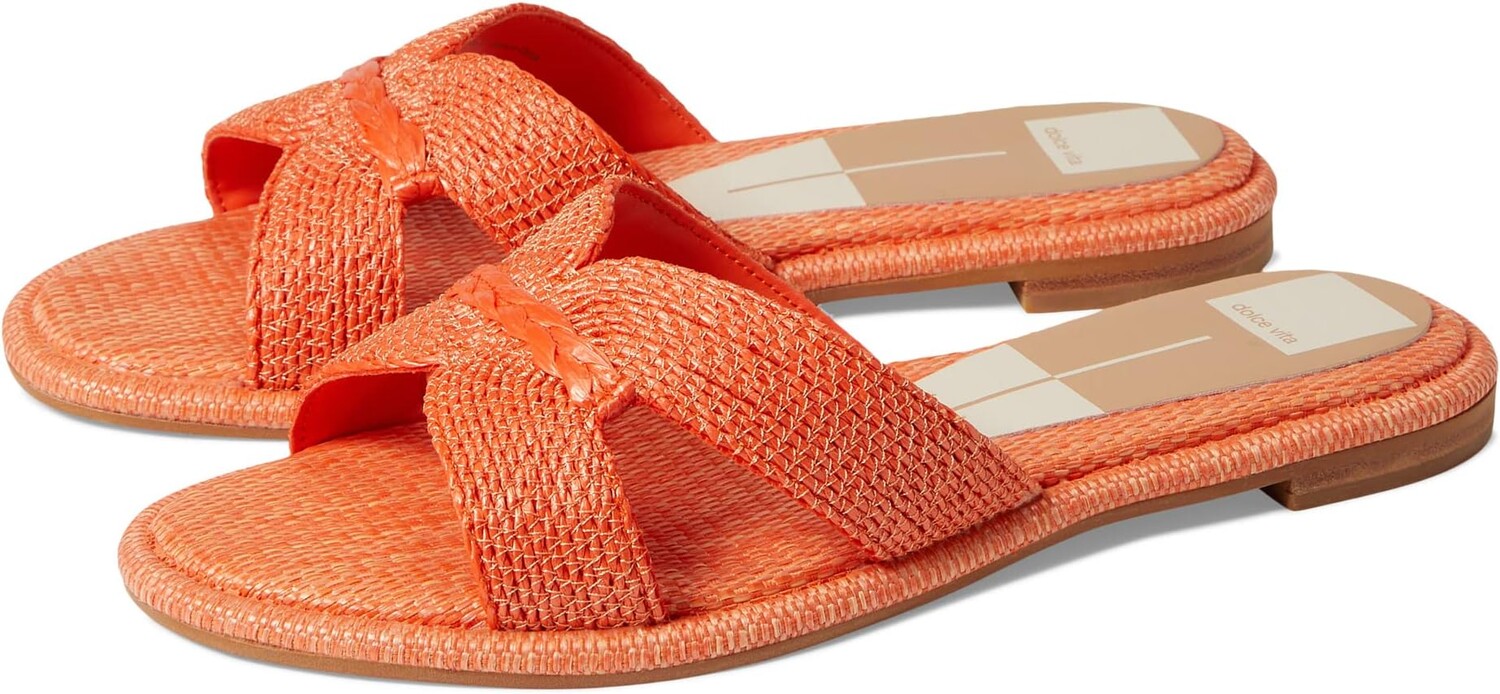 

Сандалии на плоской подошве Atomic Dolce Vita, цвет Orange Raffia