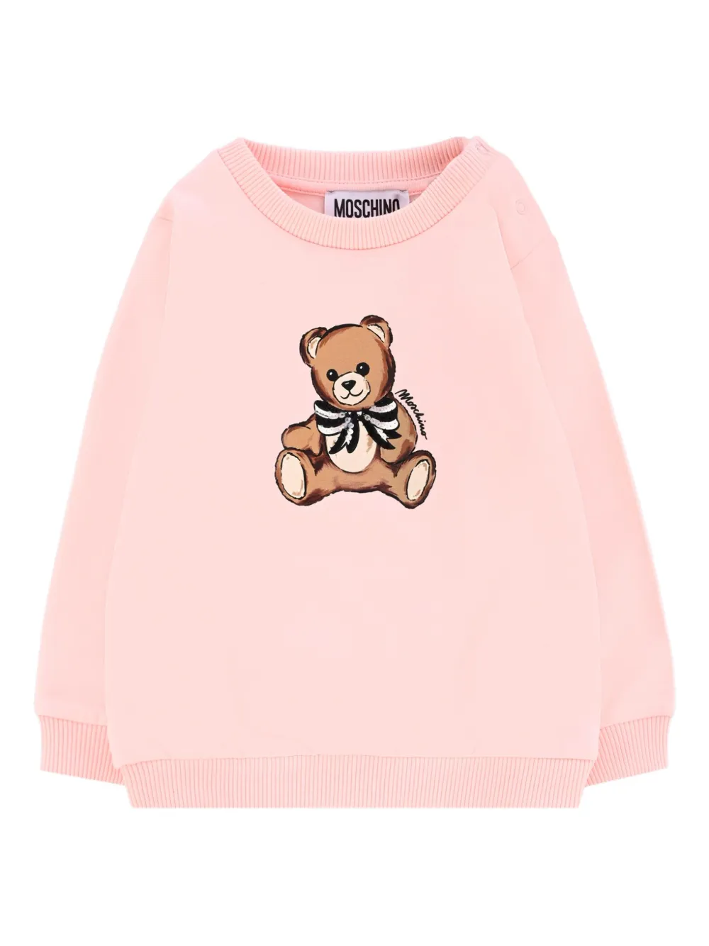 

Толстовка с бантом Teddy Bear Moschino Kids, розовый