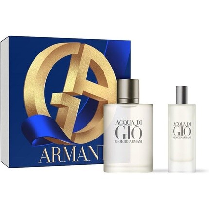 

Подарочный набор туалетной воды Acqua Di Gio 2023 50 мл Edt и 15 мл дорожный спрей, Giorgio Armani