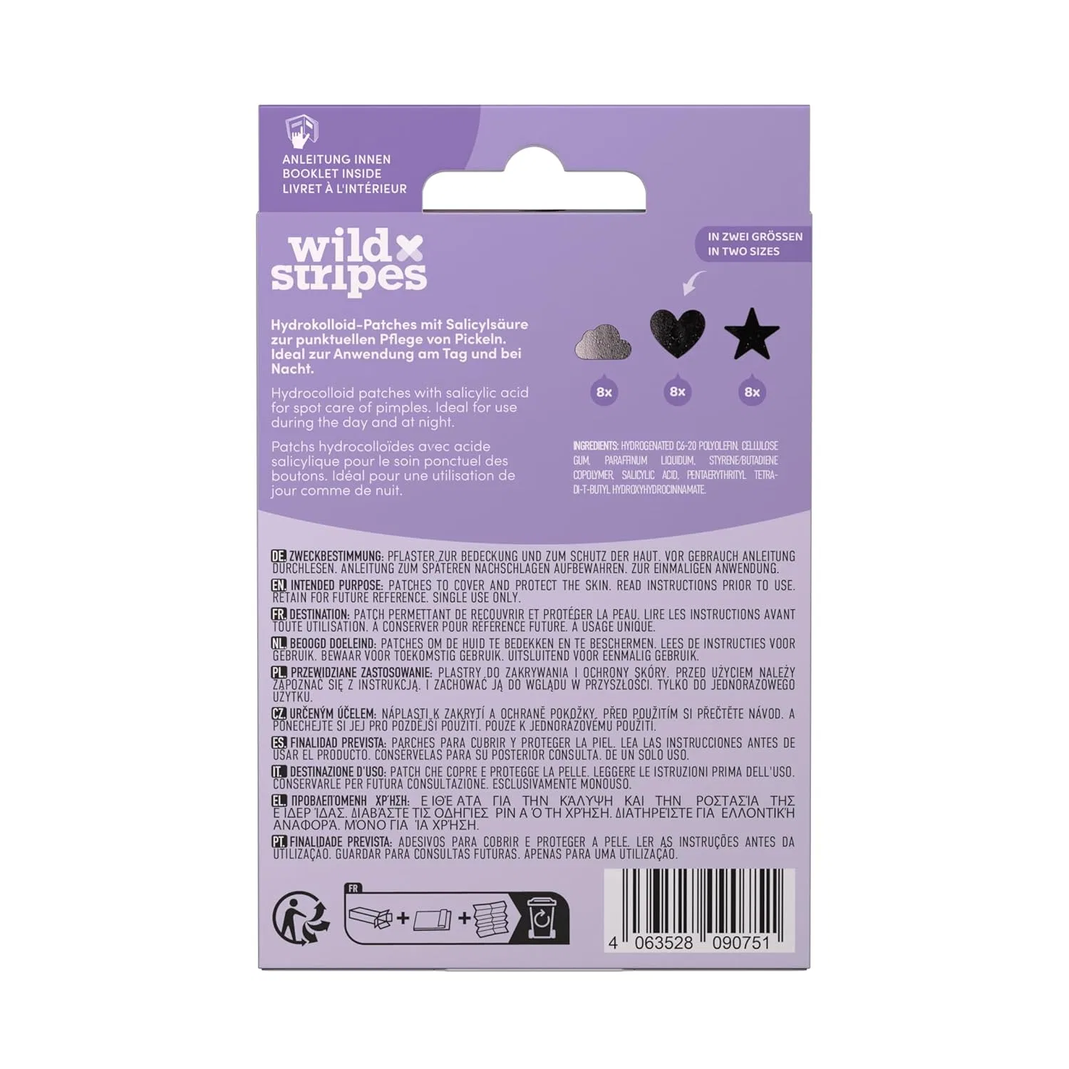 Патчи от прыщей Wild Stripes Holo Clear с салициловой кислотой Wild Stripes, Salicylic Acid — фото 4