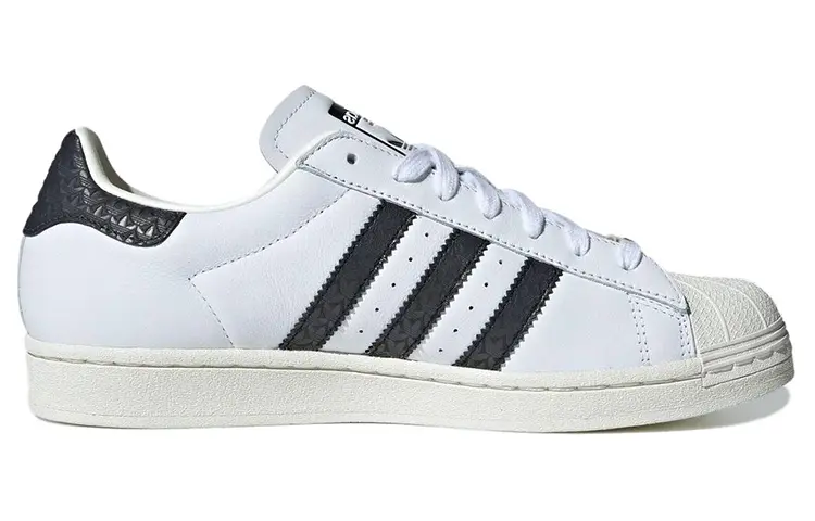 Кроссовки Adidas Superstar Cloud White Core Black Gold Metallic — фото 2