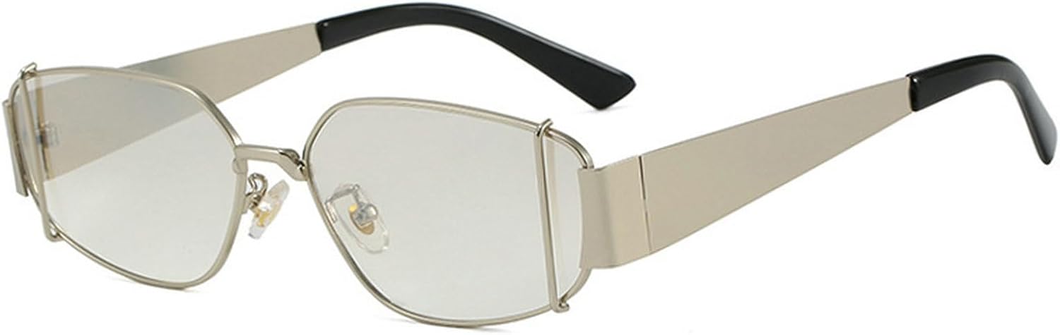 

Женские солнцезащитные очки в стиле панк Y2K, маленькие прямоугольные, 2025 год, роскошные, модные, металлические, неправильной формы, солнцезащитные очки UV400 mincl, C2