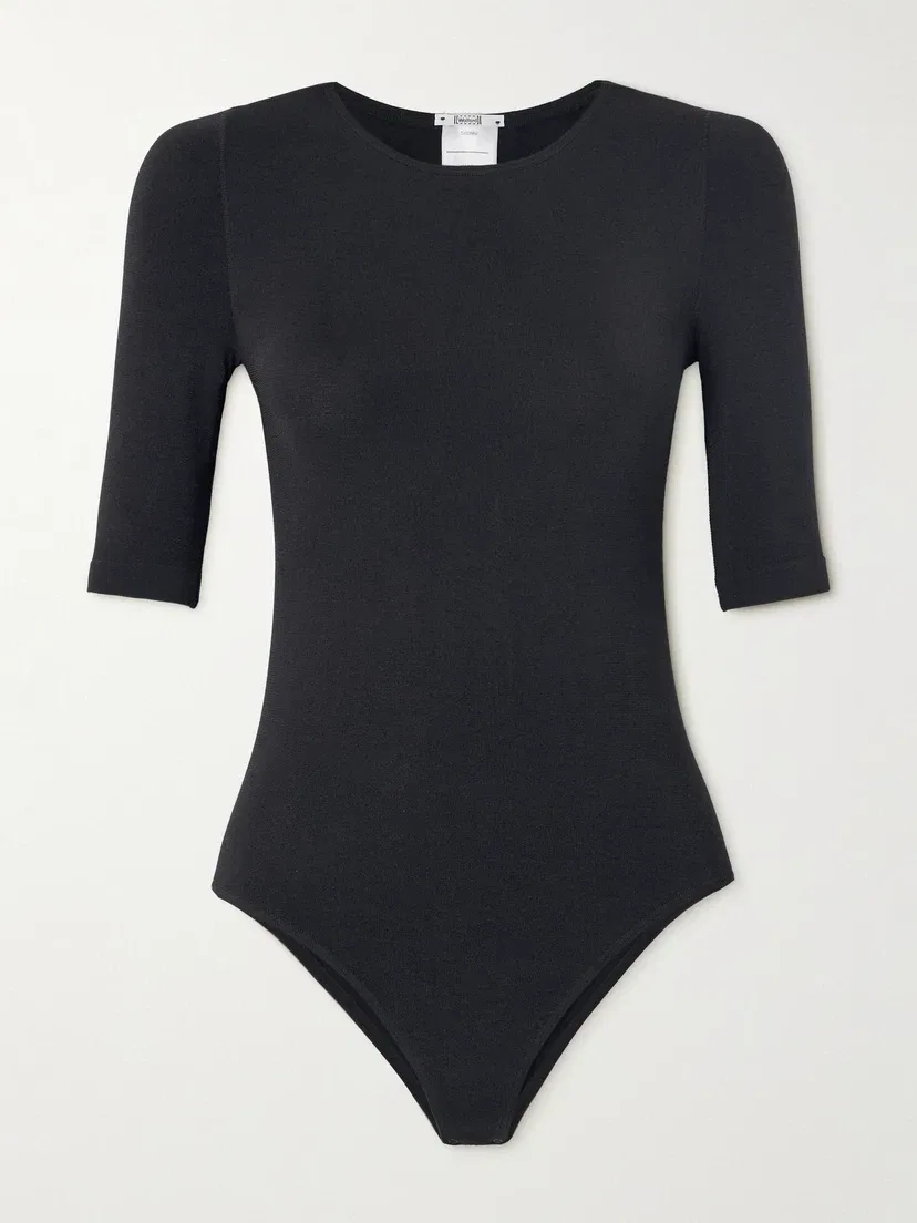 Эластичное боди Bahamas Wolford, черный