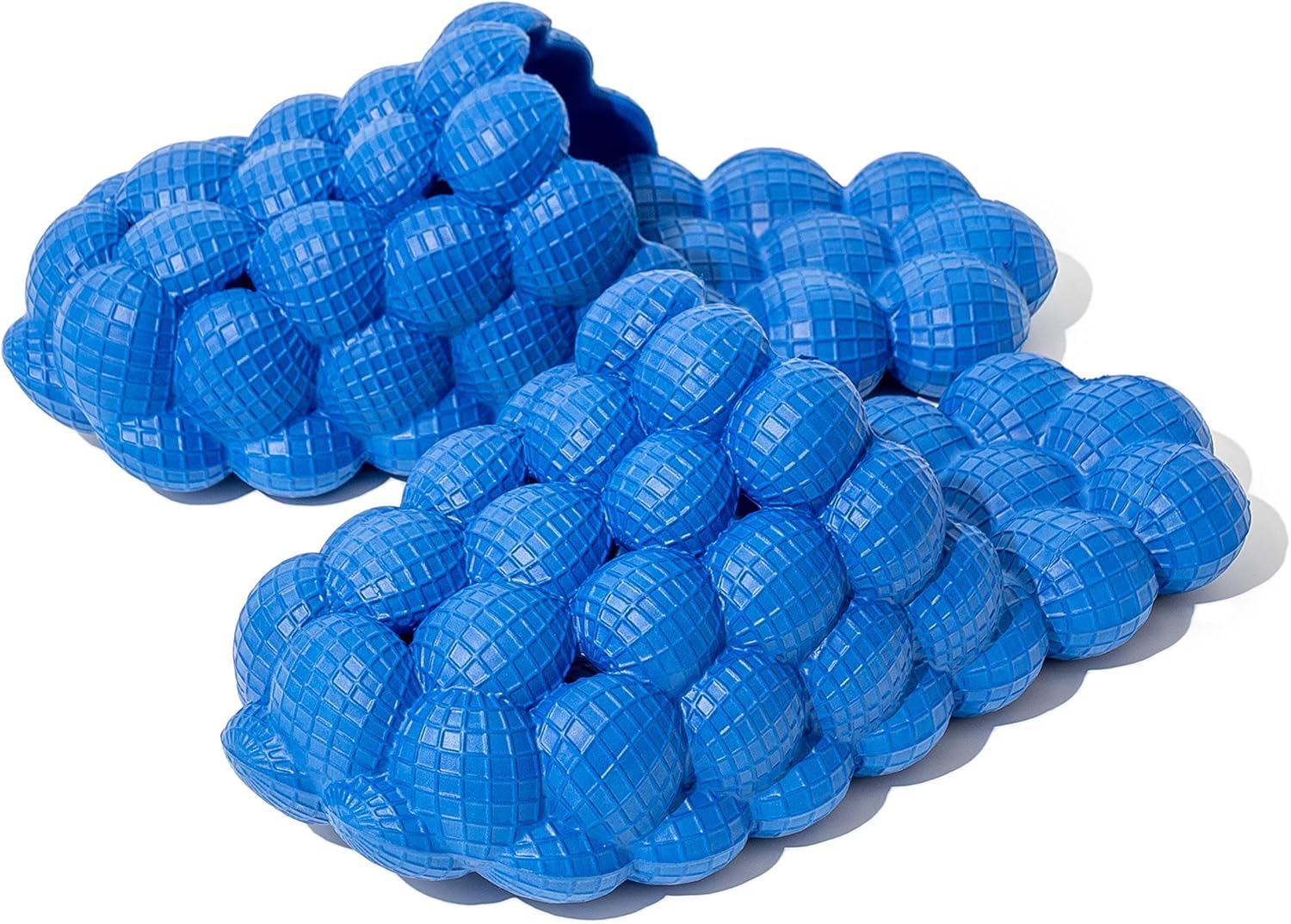 

PLOVELXN Шлепанцы-тапочки, забавные массажные тапочки-шлепанцы для женщин, нескользящие спа-сандалии, шлепанцы для мужчин, мягкие шлепанцы-подушки для снятия стресса, унисекс, синий