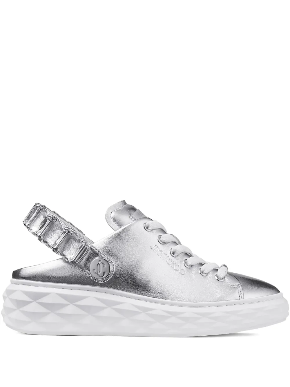 Кроссовки Diamond Maxi JIMMY CHOO, серебяный