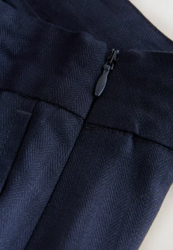 Брюки Next, Regular fit scarf belt wide leg, цвет темно-синий — фото 3