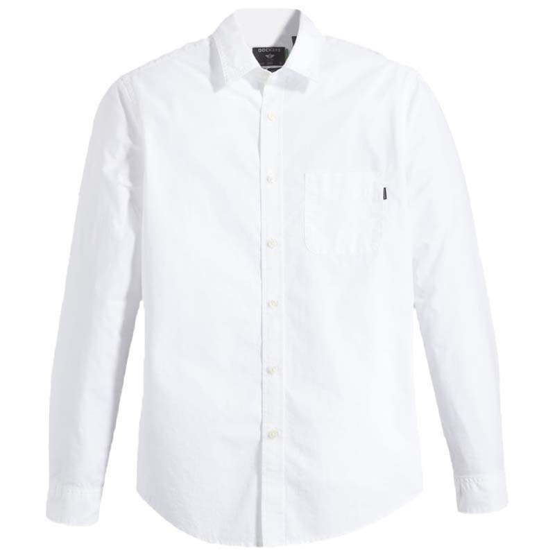 

Рубашка с длинным рукавом Dockers Slim Original, белый