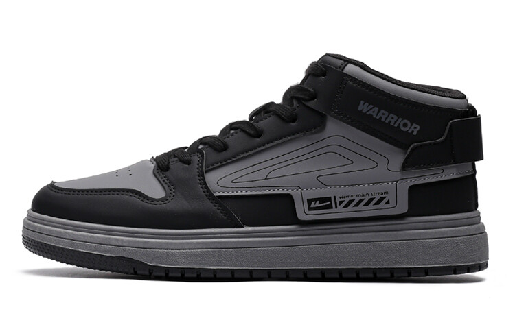

Кроссовки WARRIOR Skateboarding Shoes Men Mid-top Grey/Black, серый/черный