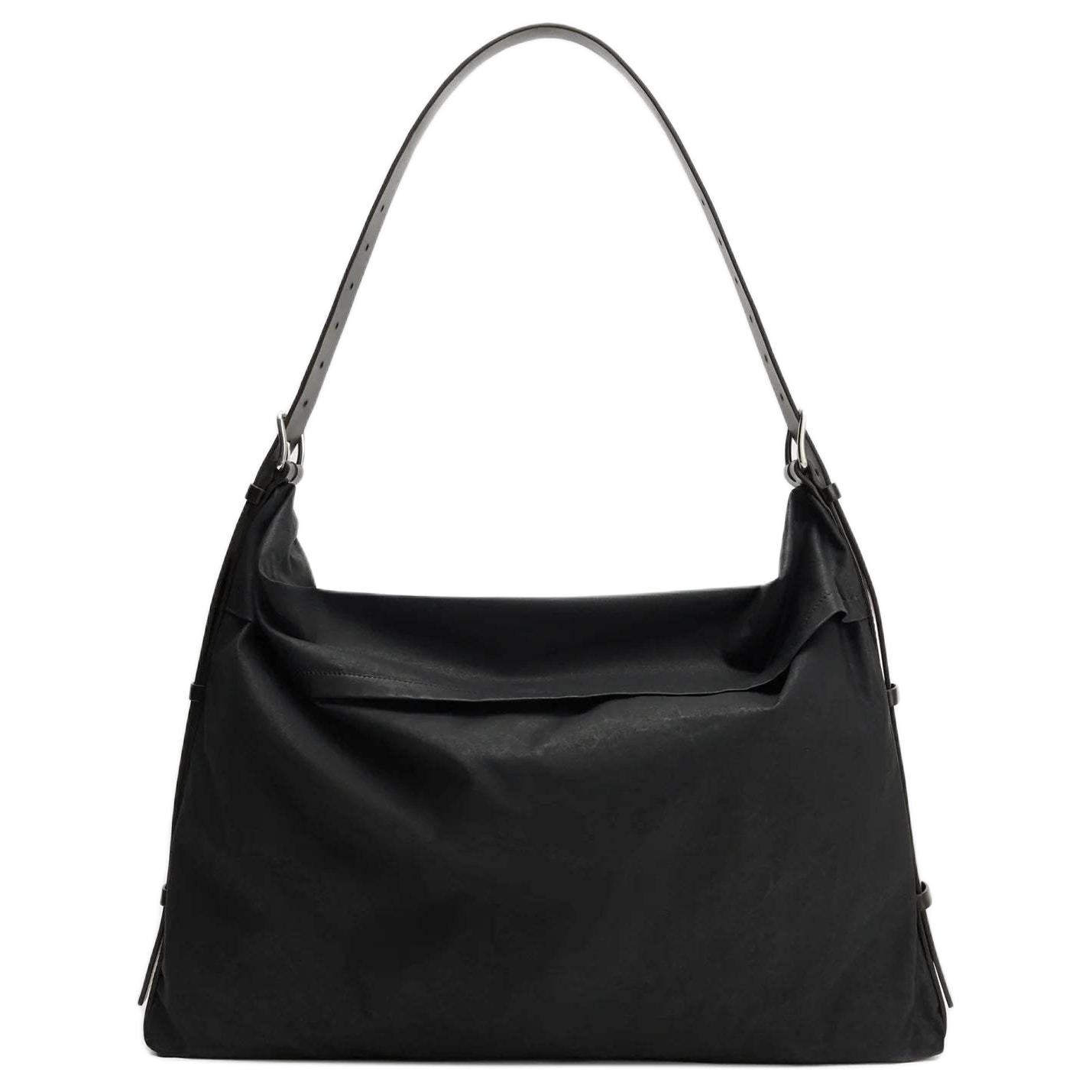 

Водонепроницаемая сумка-мессенджер Medium Unisex Black из смоляного хлопкового полотна Lemaire, Set (Bag+Dust Bag)