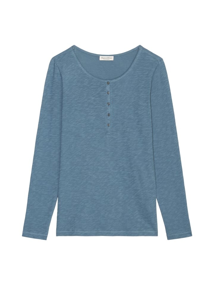 

Лонгслив Marc O'Polo Henley-Shirt regular, цвет hazy blue