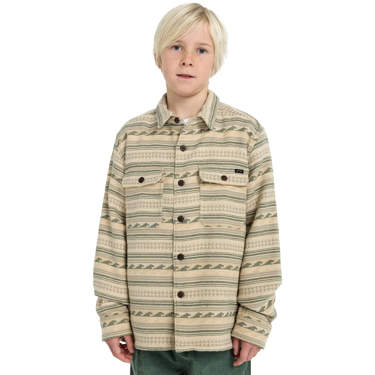 

Детская рубашка Offshore из жаккардового фланеля Billabong, зеленый