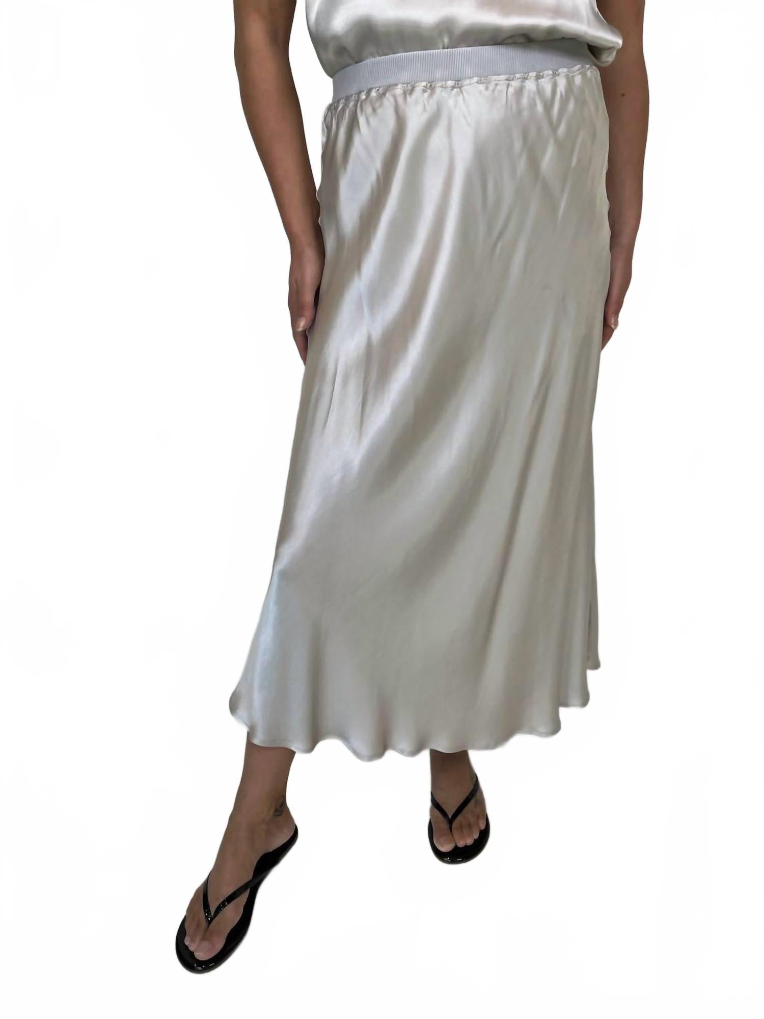 

Сатиновая юбка в цвете серебристая береза Rose & Crown