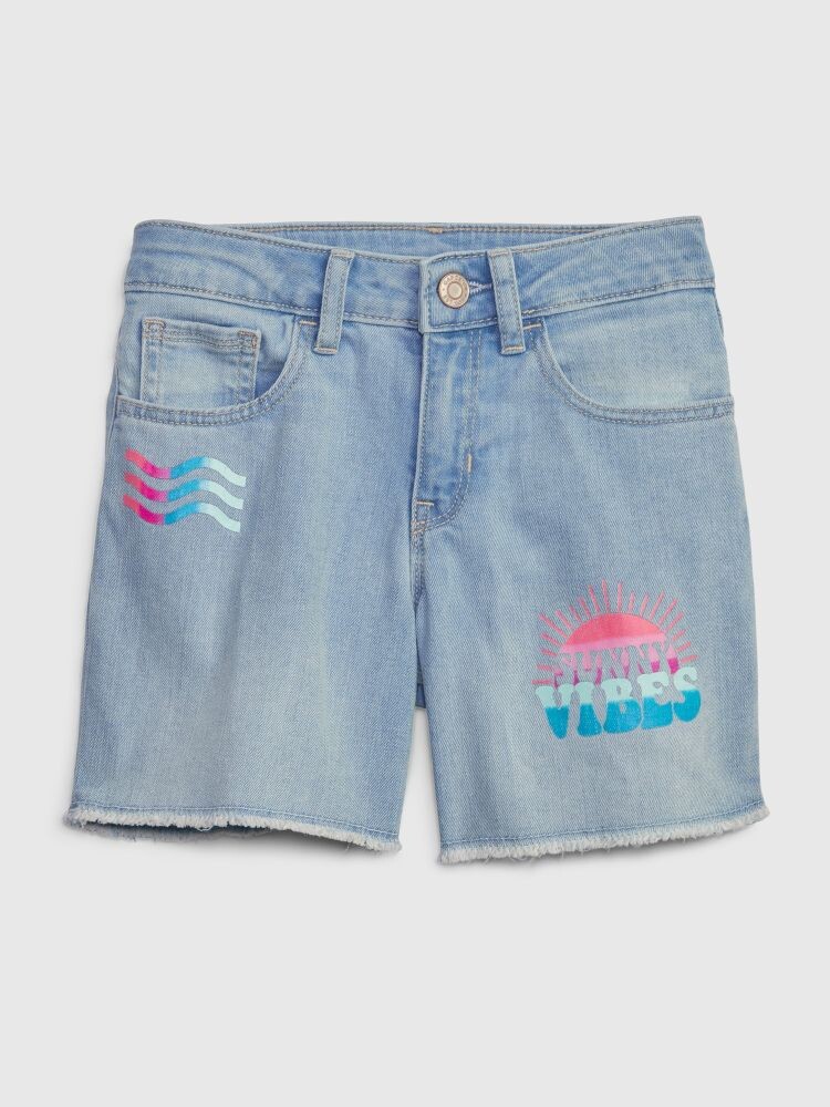 

Детские джинсовые шорты vibes Gap, синий
