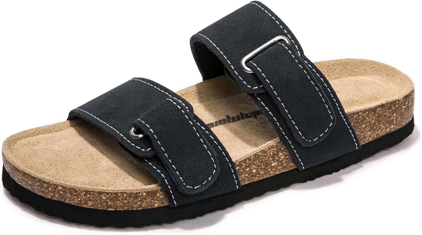 

Унисекс слайд-сандалии FUNKYMONKEY с регулируемыми двойными пряжками и мягкой стелькой, удобные слайды для женщин и мужчин, темно-синий