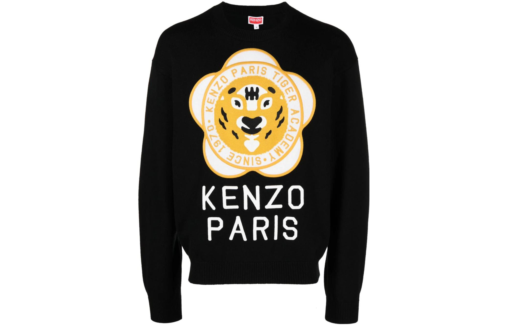 

Свитер мужской Kenzo Logo-patch, черный / желтый