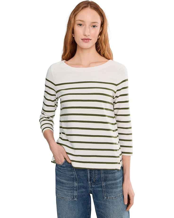 

Женская блузка с 3/4 рукавом Tommy Bahama Bahama Bliss Stripe, Coconut