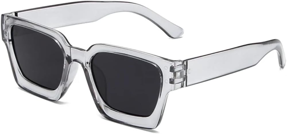 

Солнцезащитные очки с защитой от УФ-излучения UV400 | Панк, маленькая оправа, цветные линзы | для женщин и мужчин, для занятий спортом на открытом воздухе и вождения DSVIGF, Cleargray-black