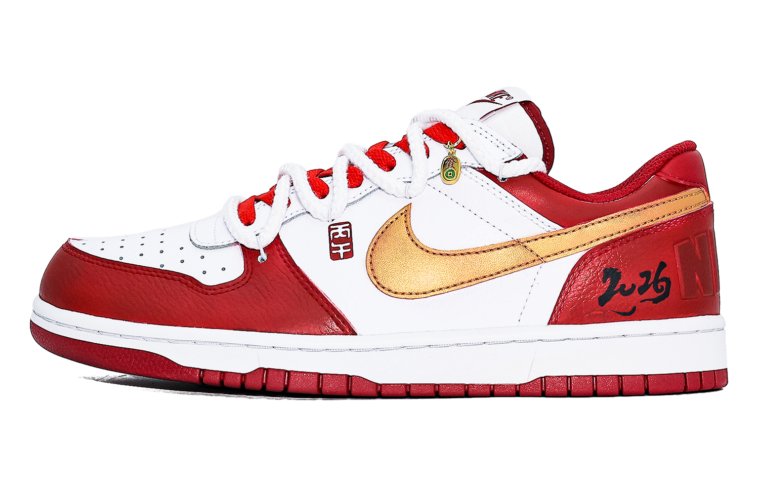 

Nike Мужские низкие скейтбордские кроссовки Big Cushioning Abrasion Resistant Breathable желтые красные