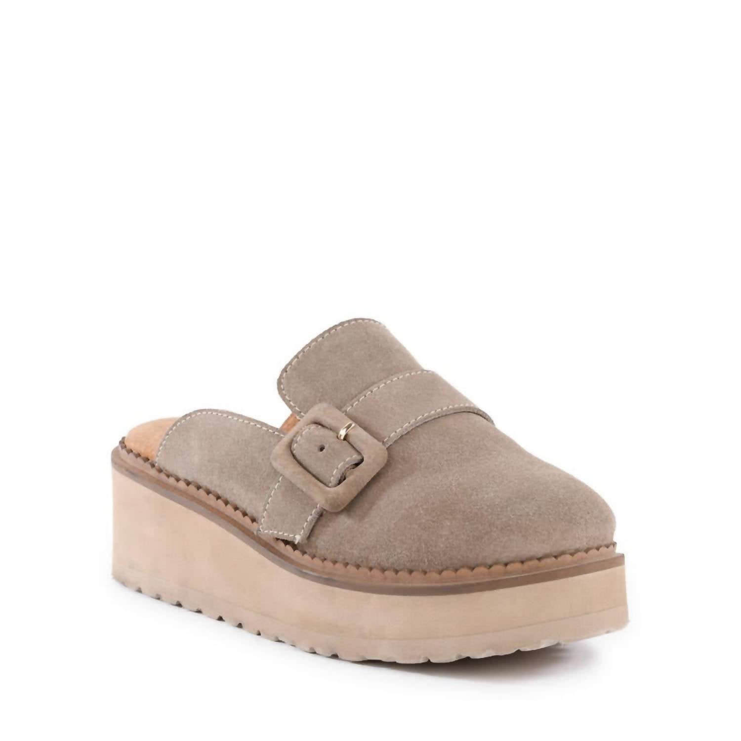 Женские мюли на платформе из песочного замша Seychelles, Sand Suede — фото 2