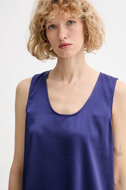Блузка классическая Calvin Klein, фиолетовый — фото 4